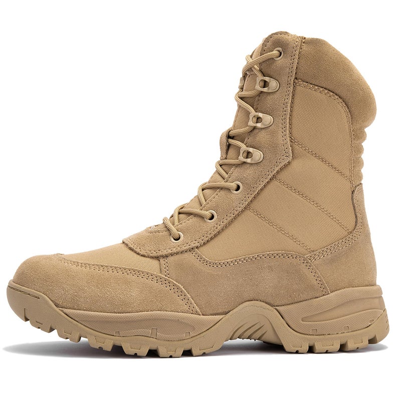 WIDEWAY Men's Tactical Work Boots Lightweight Military Combat Boot Army Desert Botas 8 inch - Image 2